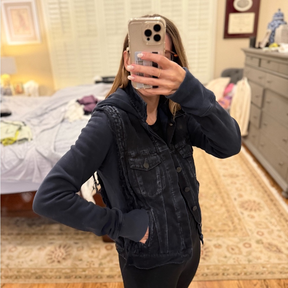 Citizens of Humanity Hooded Fleece Lined Denim Small